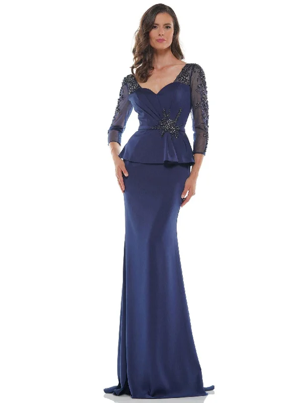 Marsoni Mother of the Bride Long Peplum Dress 1037