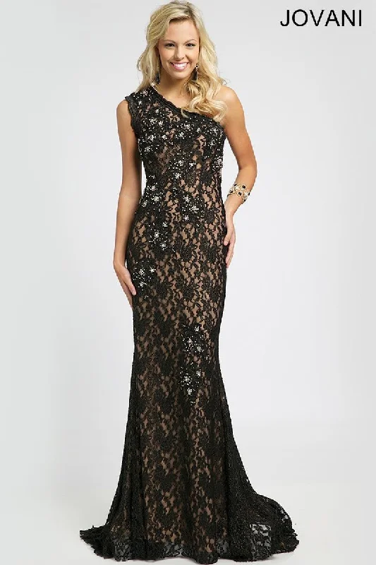 Jovani 98868 One Shoulder Long Evening Dress