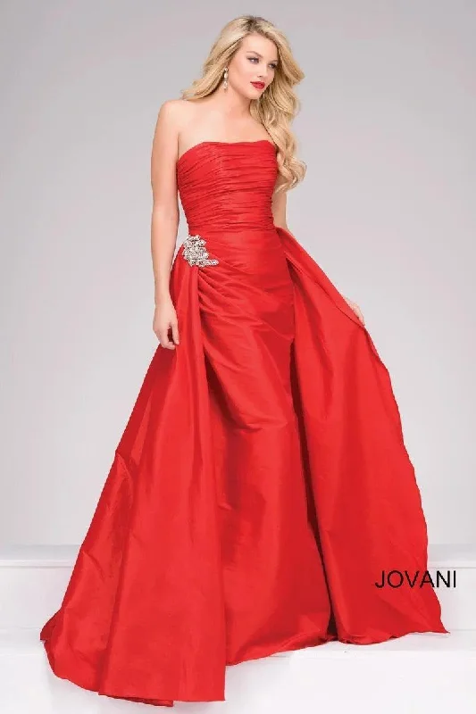 Jovani 45079 Ruched Bodice Formal Long Prom Dress