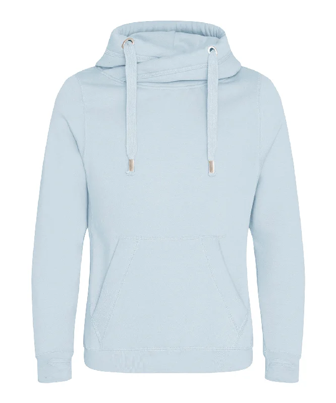 Sky Blue - Cross neck hoodie