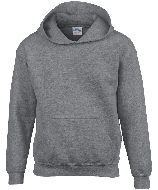 Graphite Heather - Heavy Blend™ youth hooded sweatshirt