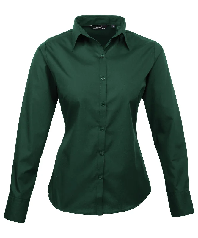 Bottle - Women's poplin long sleeve blouse