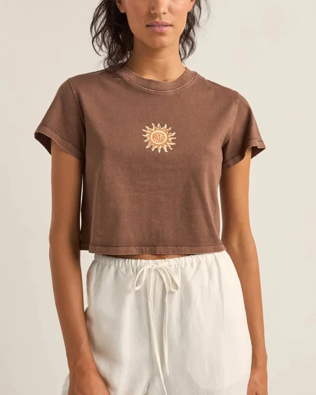 Sunshine Crop Crew Tee