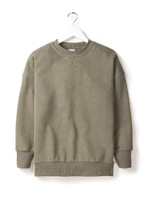 Adult Elevated Crewneck - Army Green