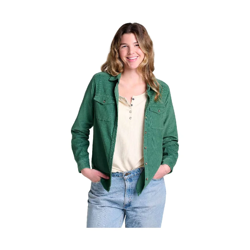 Toad & Co Women's Scouter Cord Long Sleeve Shirt - Ivy - ONLINE STORE CREDIT/EXCHANGE ONLY