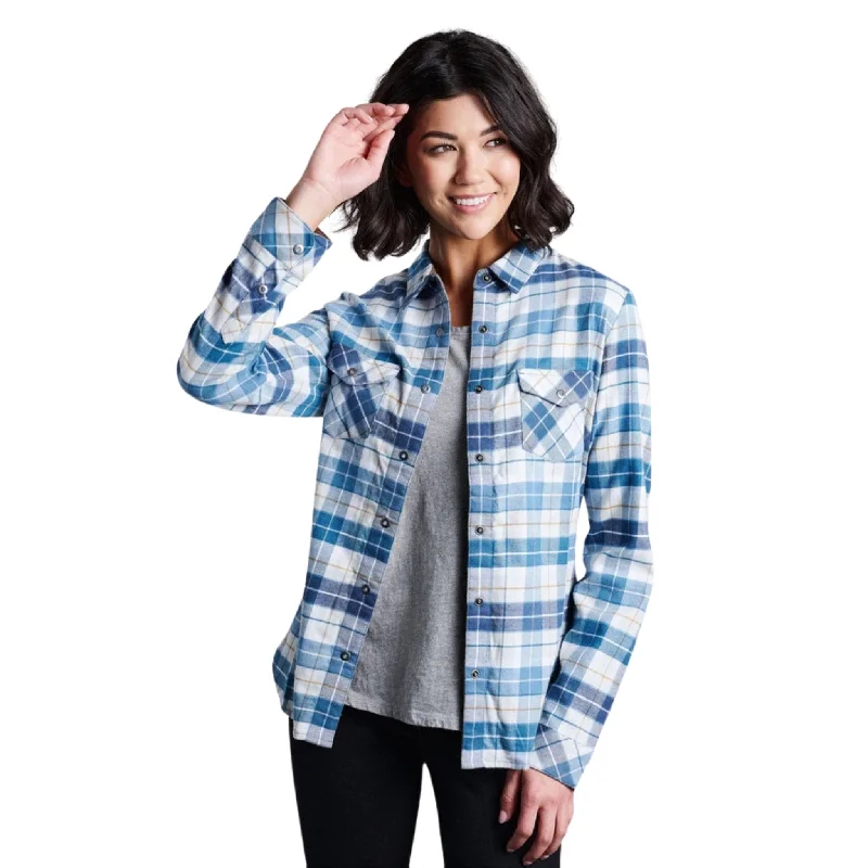 Kuhl Women's Tess Flannel Long Sleeve Shirt - Dusty Blue - ONLINE STORE CREDIT/EXCHANGE ONLY