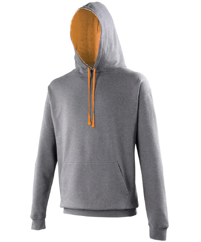 Charcoal/Orange Crush - Varsity hoodie