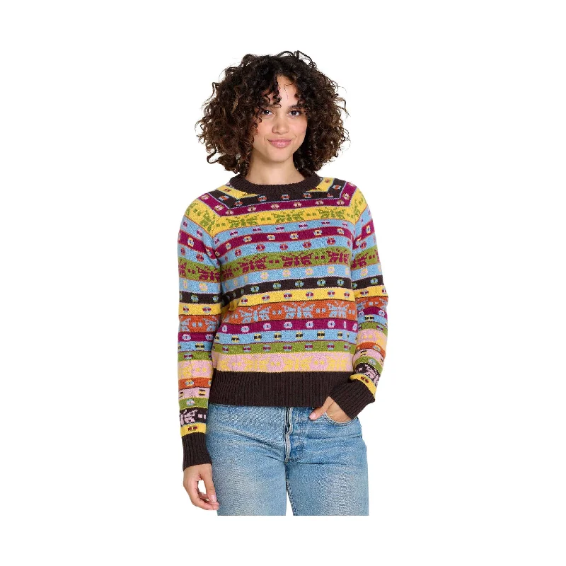 Toad & Co Women's Cazadero Crew Sweater - Boysenberry - ONLINE STORE CREDIT/EXCHANGE ONLY