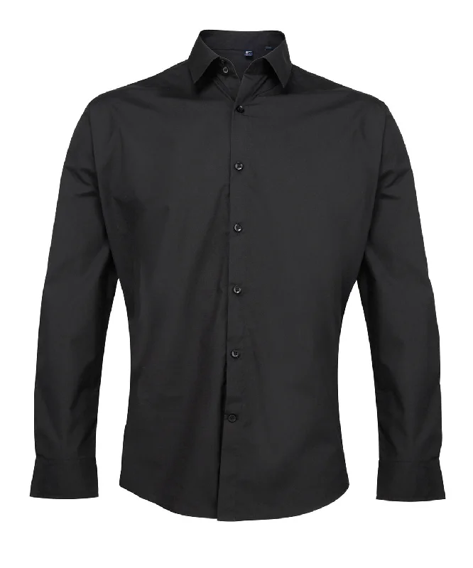 Black - Supreme poplin long sleeve shirt