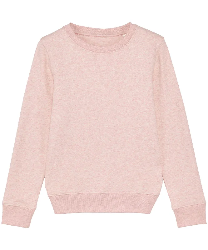 Cream Heather Pink - Kids mini Changer iconic crew neck sweatshirt (STSK913)