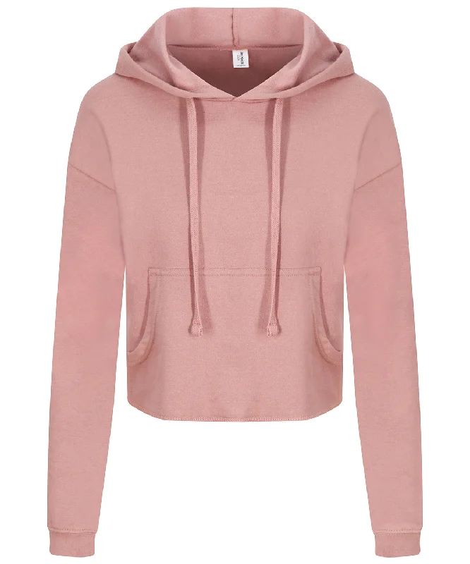 Dusty Pink - Women's cropped hoodie