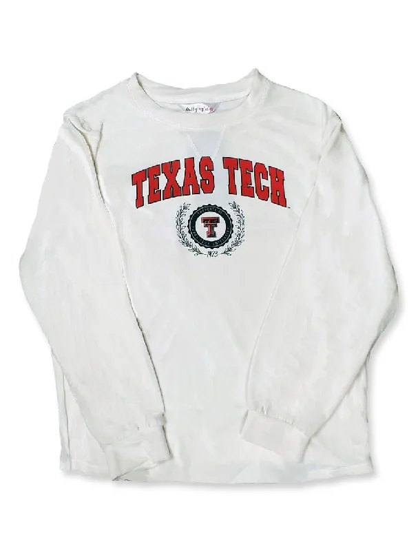 Texas Tech "Carly" Corduroy Crew Neck