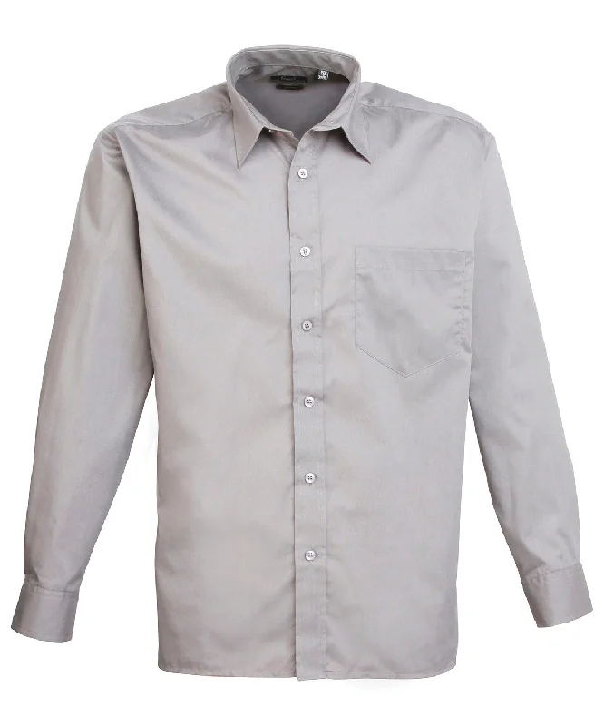 Silver* - Long sleeve poplin shirt