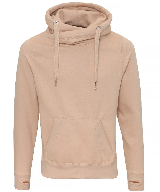 Nude - Cross neck hoodie