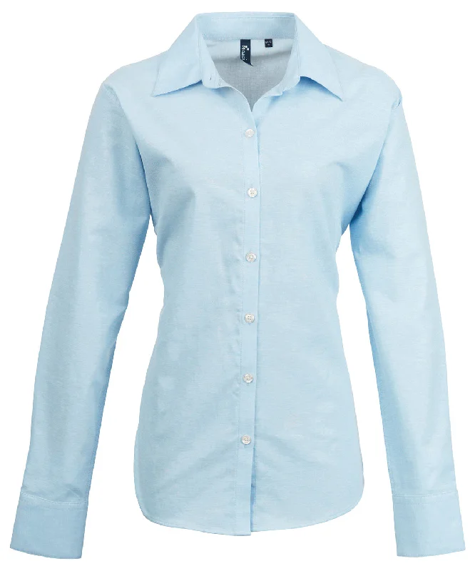 Light Blue - Women's signature Oxford long sleeve shirt