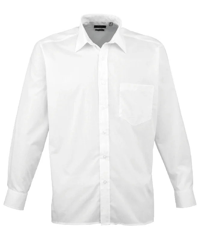 White* - Long sleeve poplin shirt