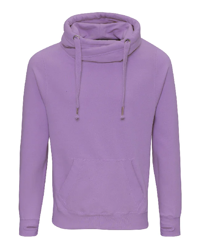 Digital Lavender - Cross neck hoodie