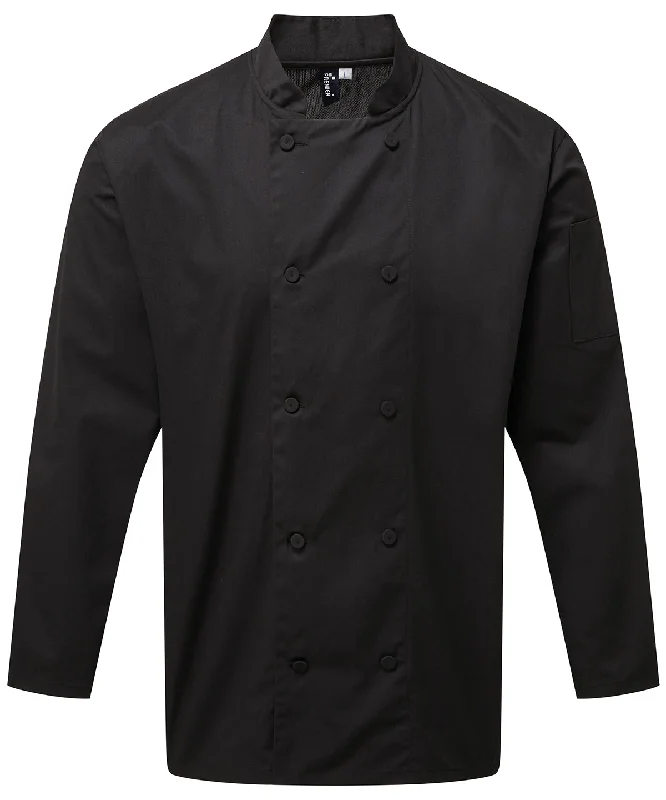 Black - Chef's Coolchecker® long sleeve jacket