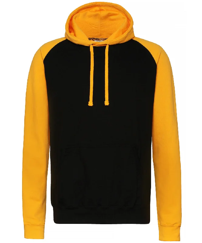 Jet Black/Gold - Baseball hoodie