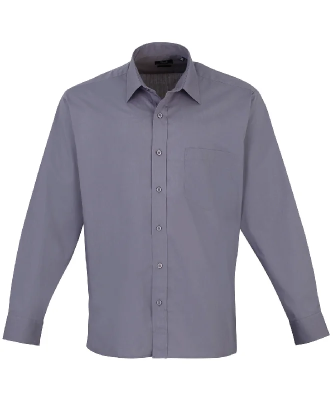 Steel* - Long sleeve poplin shirt