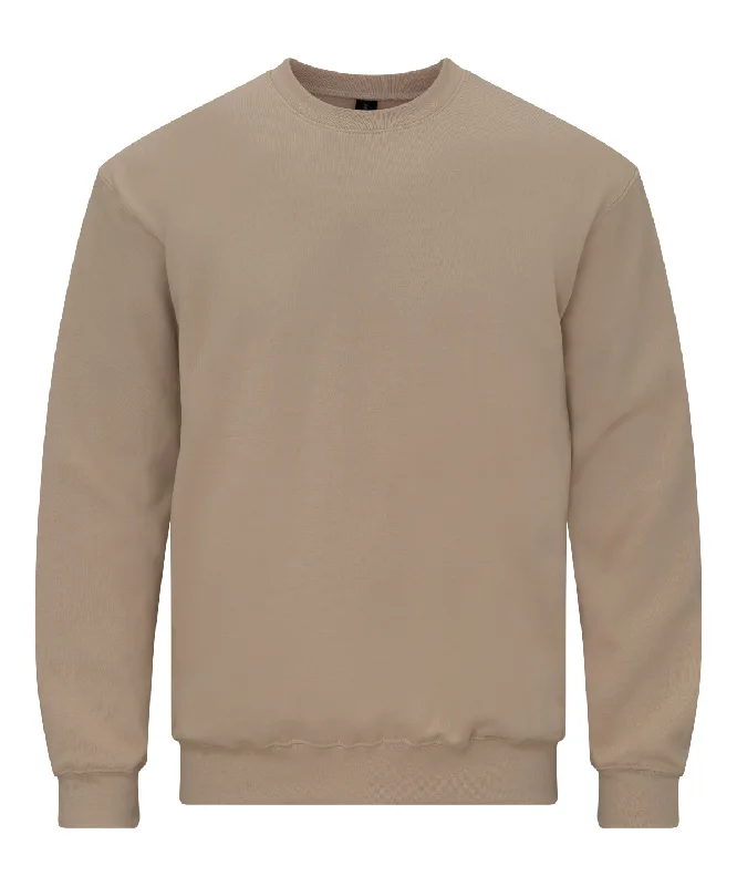 Sand - Softstyle™ midweight fleece adult crew neck