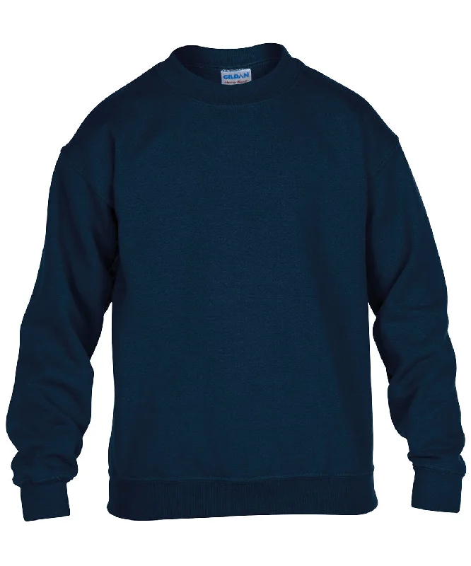 Navy - Heavy Blend™ youth crew neck sweatshirt