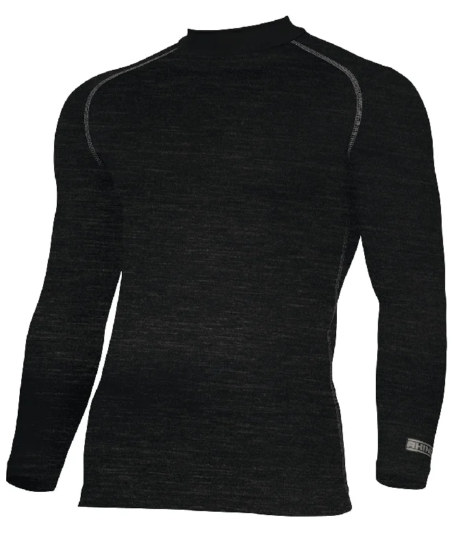 Black Heather - Rhino baselayer long sleeve