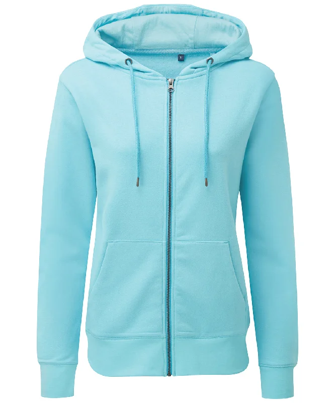 Bright Ocean - Women's zip-through organic hoodie