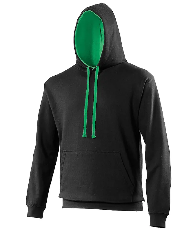 Jet Black/Kelly Green* - Varsity hoodie