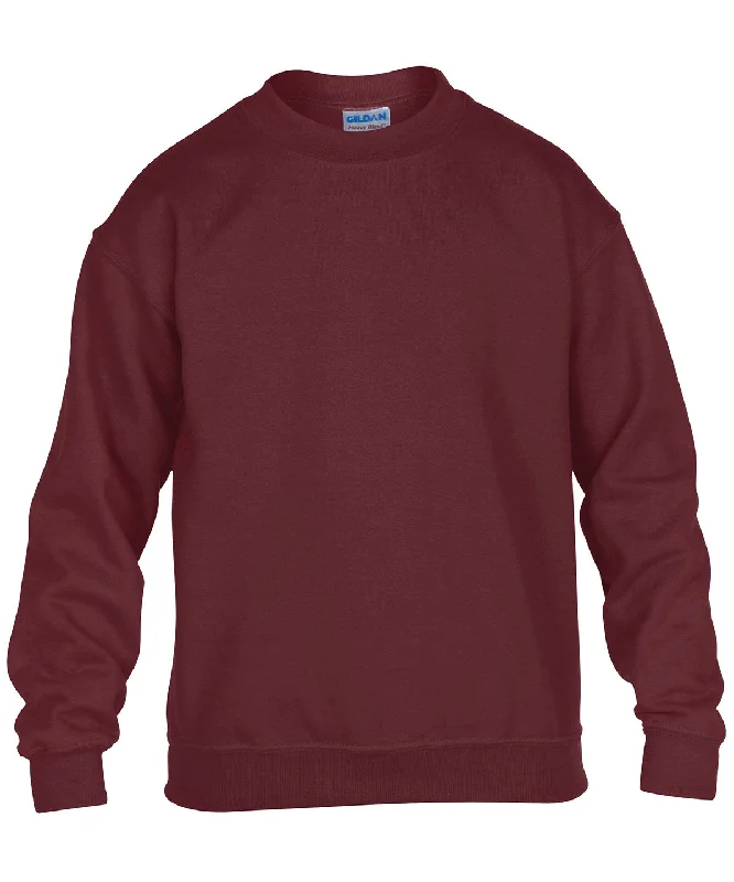 Maroon - Heavy Blend™ youth crew neck sweatshirt