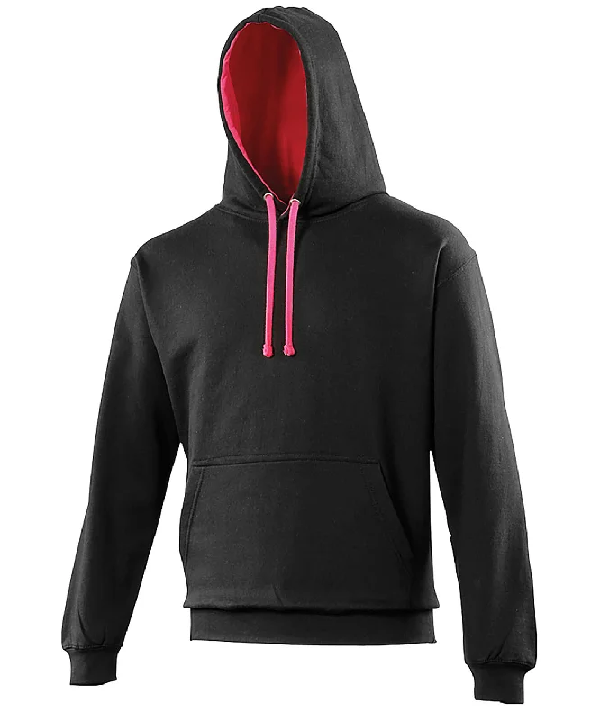 Jet Black/Hot Pink* - Varsity hoodie