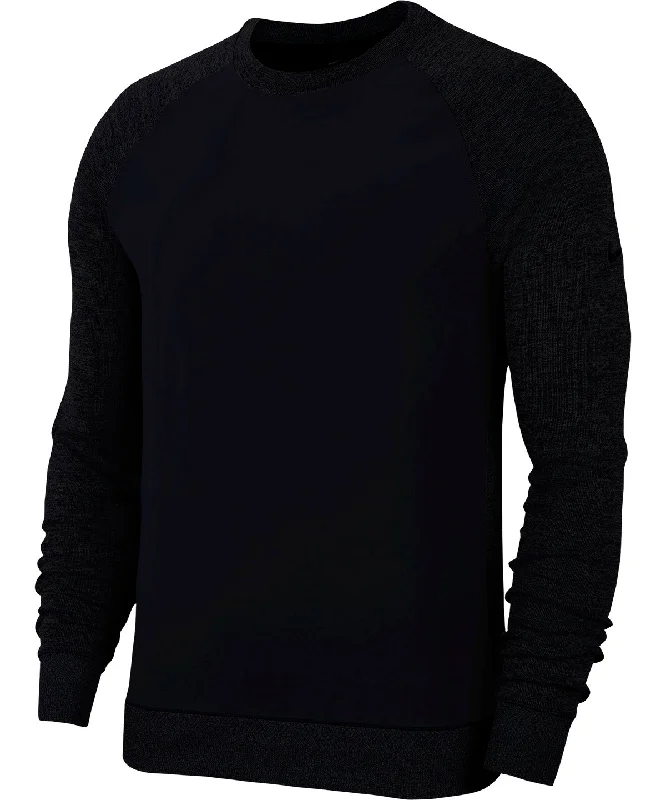 Black - Dri-FIT player long sleeve golf crew