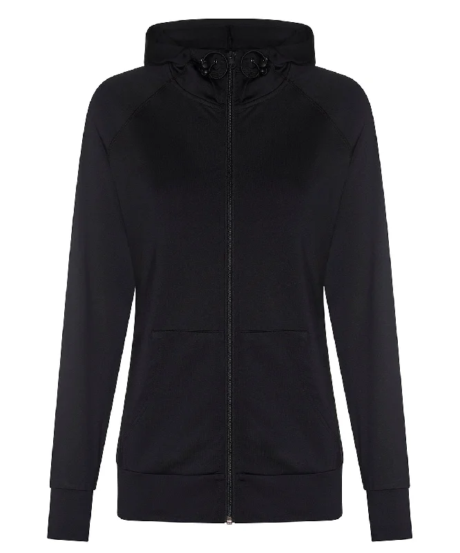 Jet Black - Women's cool contrast zoodie