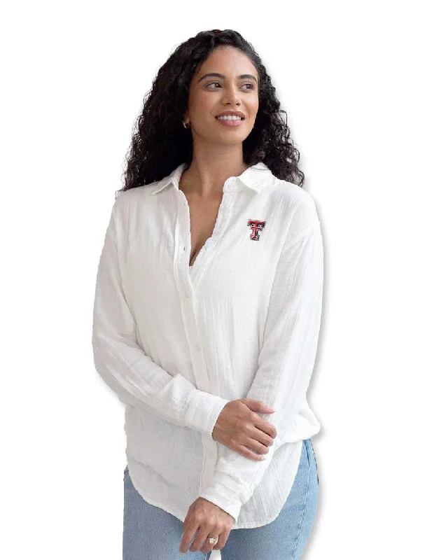 Texas Tech Chicka-d Leisure Long Sleeve Button Up