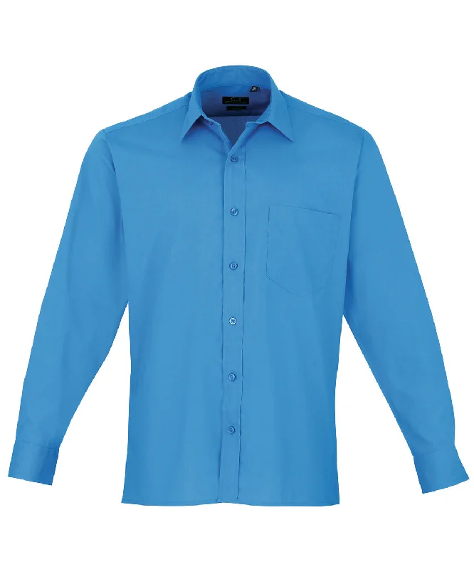 Sapphire - Long sleeve poplin shirt