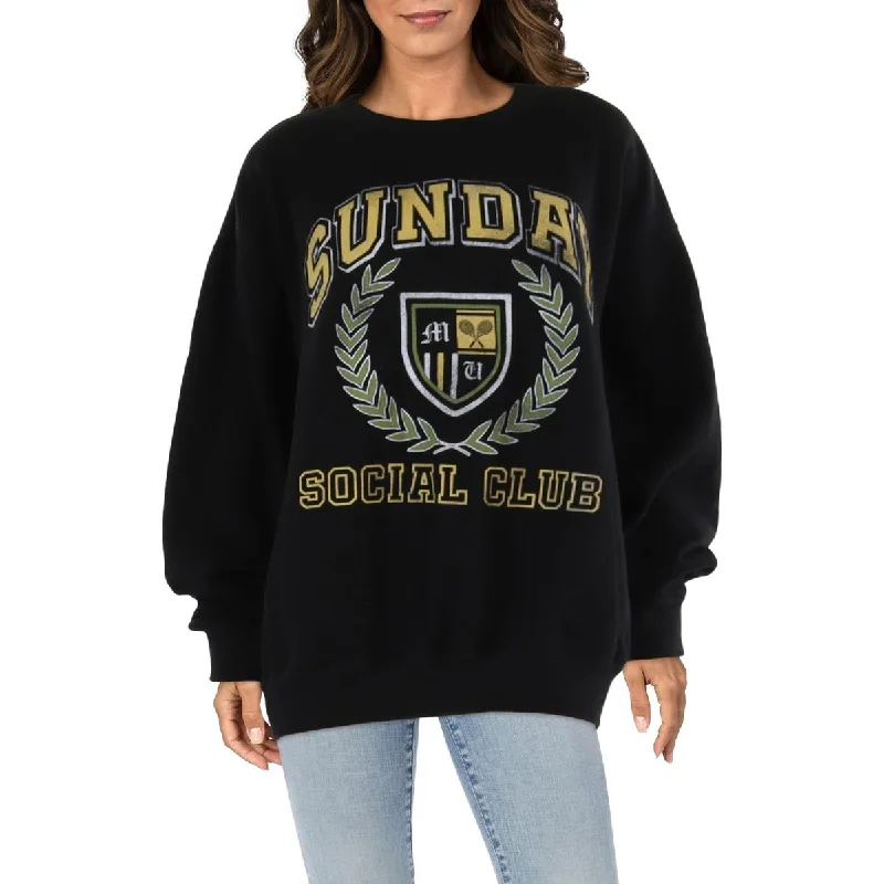 Womens Cotton Blend Graphic Sweatshirt