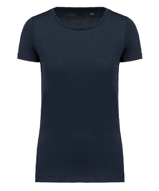 Navy - Ladies' Supima® crew neck short sleeve t-shirt