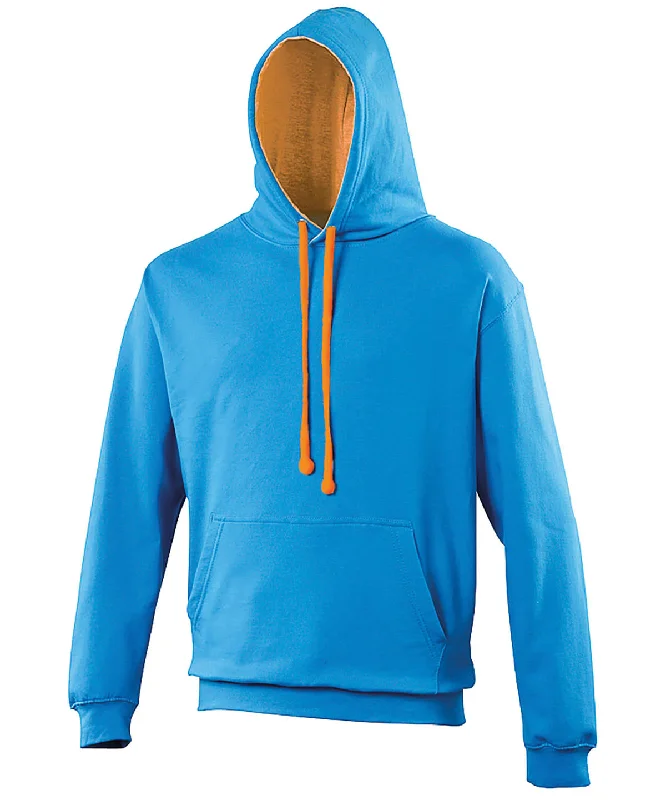 Sapphire Blue/Orange Crush* - Varsity hoodie