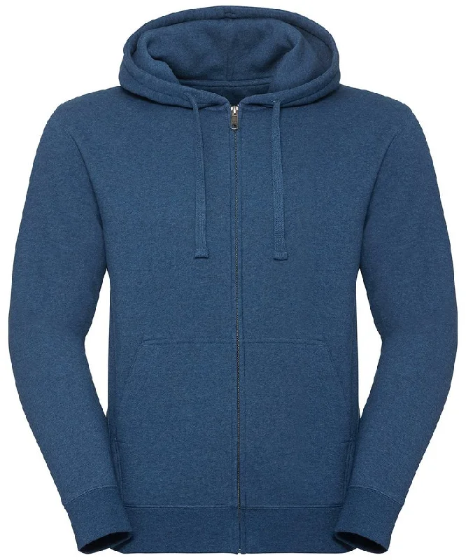 Ocean Melange - Authentic melange zipped hood sweatshirt