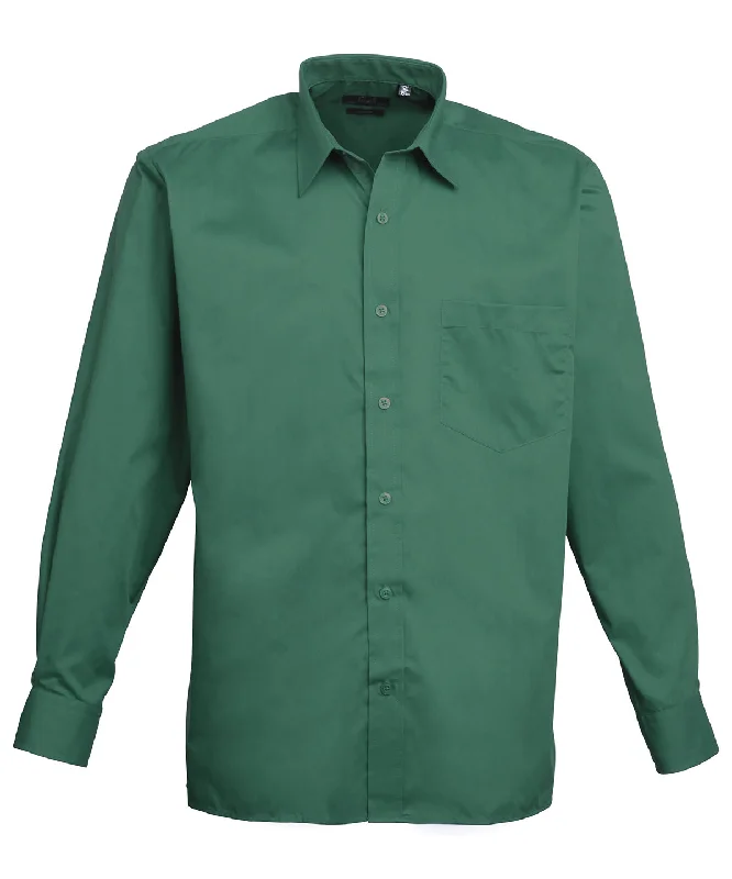 Emerald - Long sleeve poplin shirt