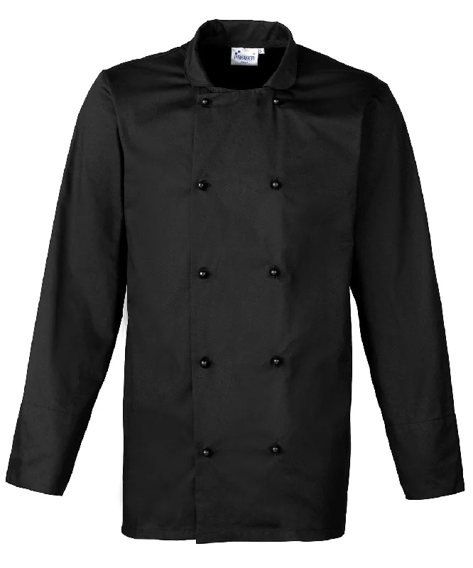 Black - Cuisine long sleeve chef's jacket