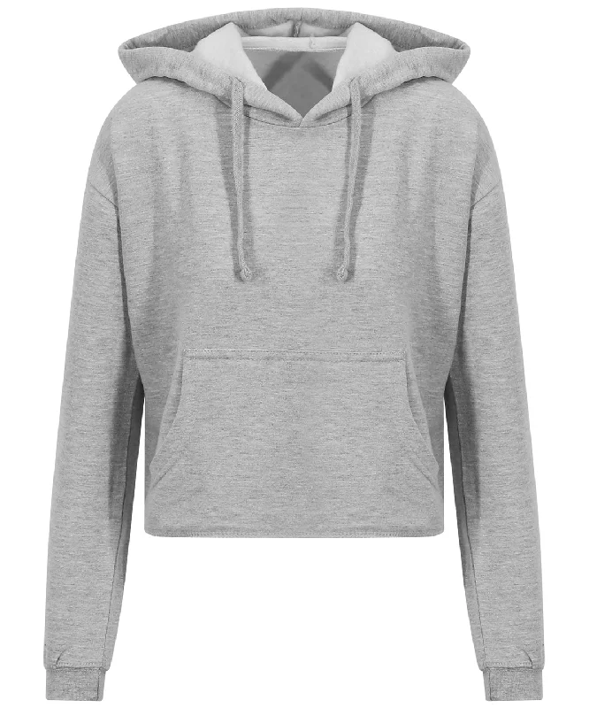 Heather Grey - Women's cropped hoodie