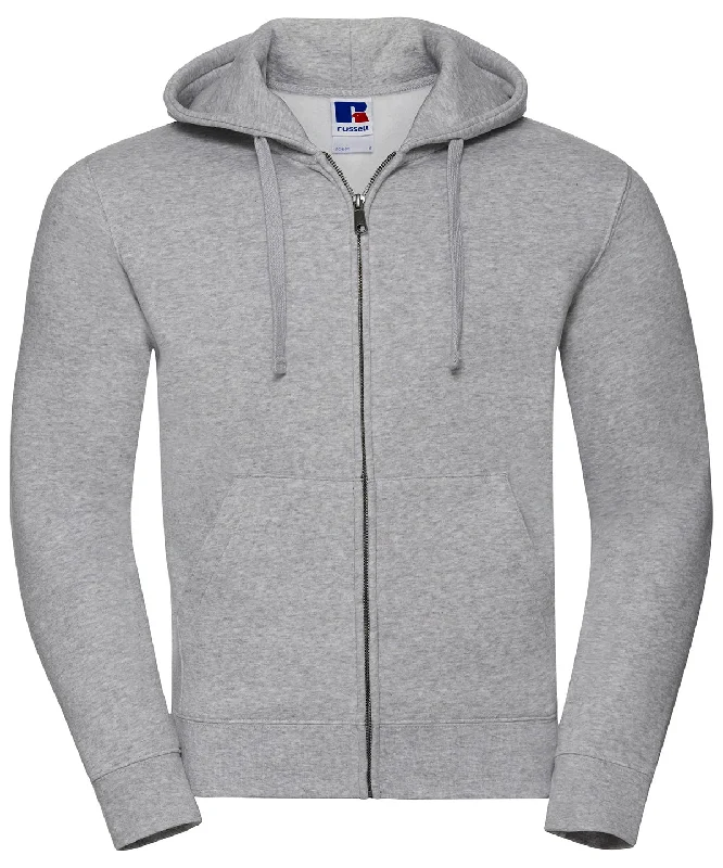 Light Oxford* - Authentic zipped hooded sweat