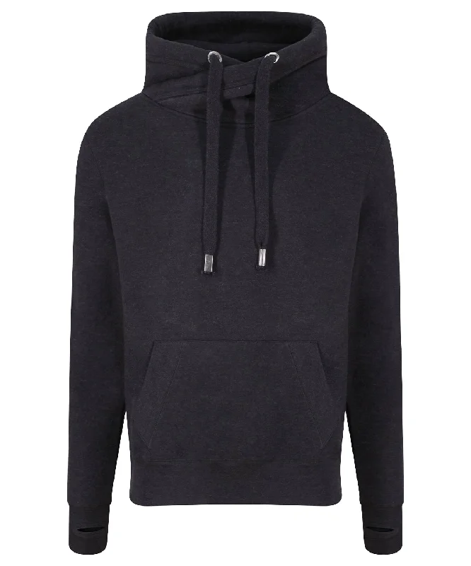 Black Smoke - Cross neck hoodie