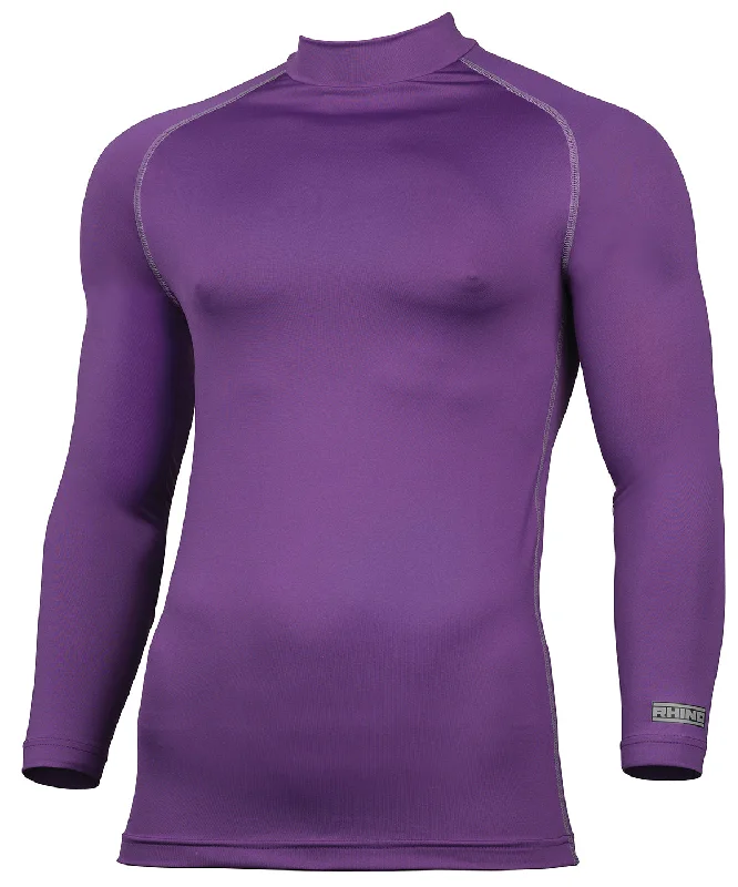 Purple - Rhino baselayer long sleeve