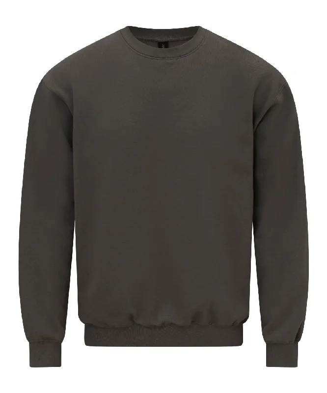 Charcoal - Softstyle™ midweight fleece adult crew neck