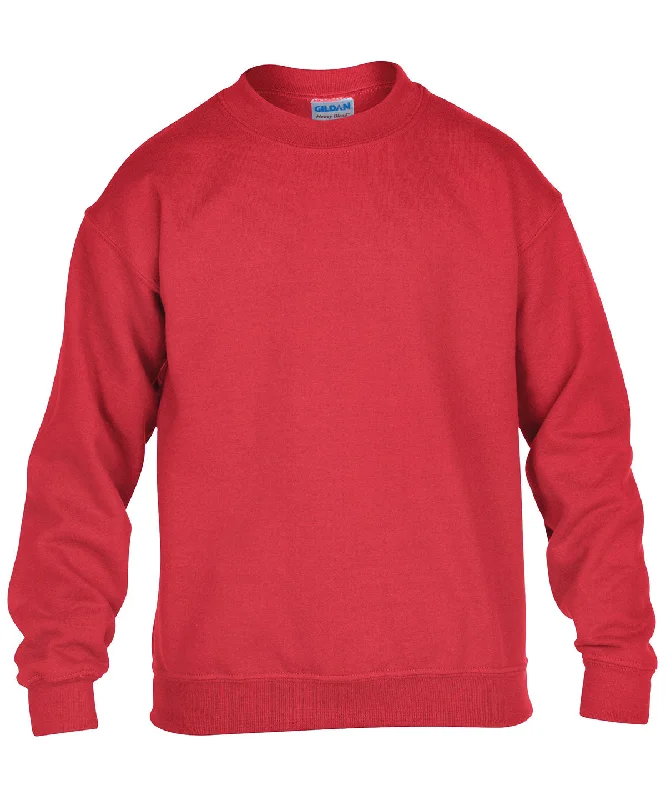 Red - Heavy Blend™ youth crew neck sweatshirt