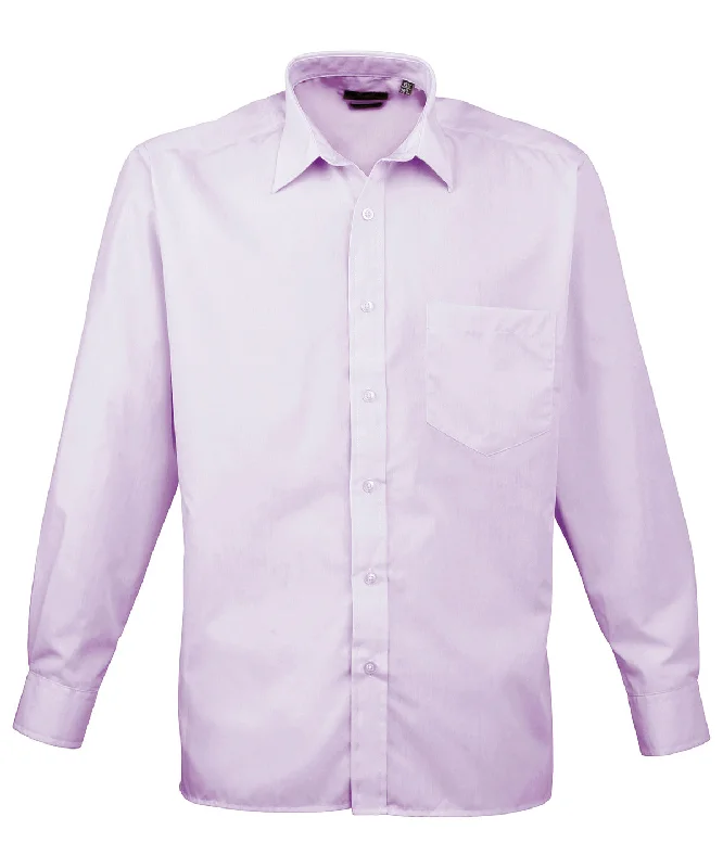 Lilac - Long sleeve poplin shirt