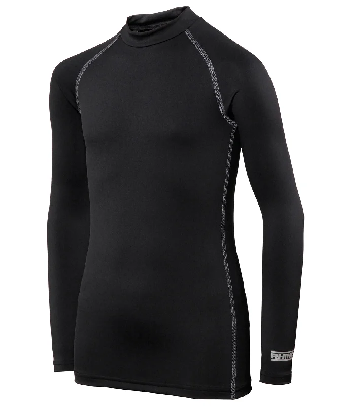 Black - Rhino baselayer long sleeve - juniors