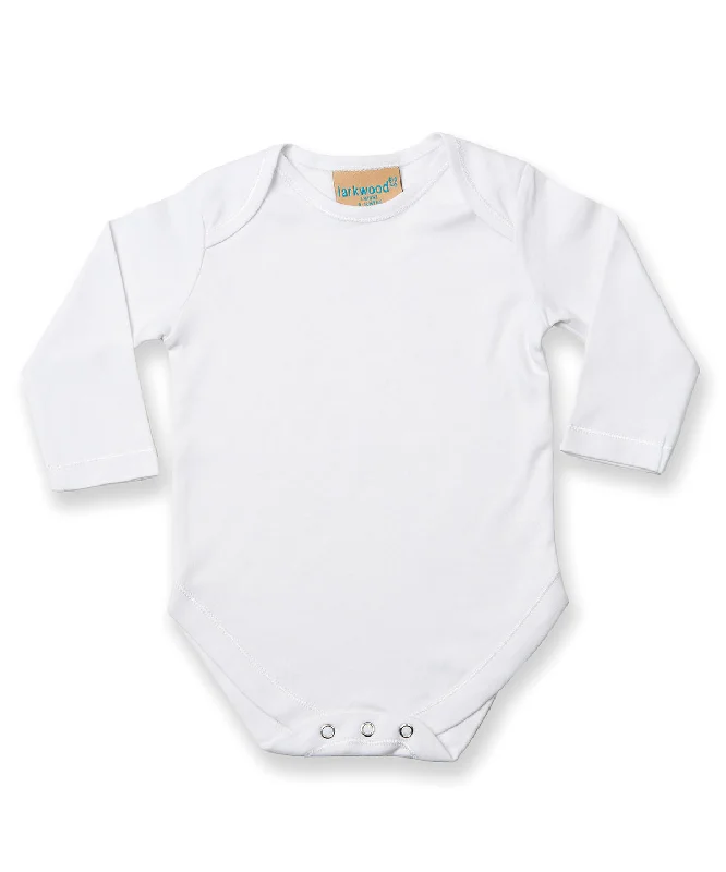 White - Long sleeve baby bodysuit